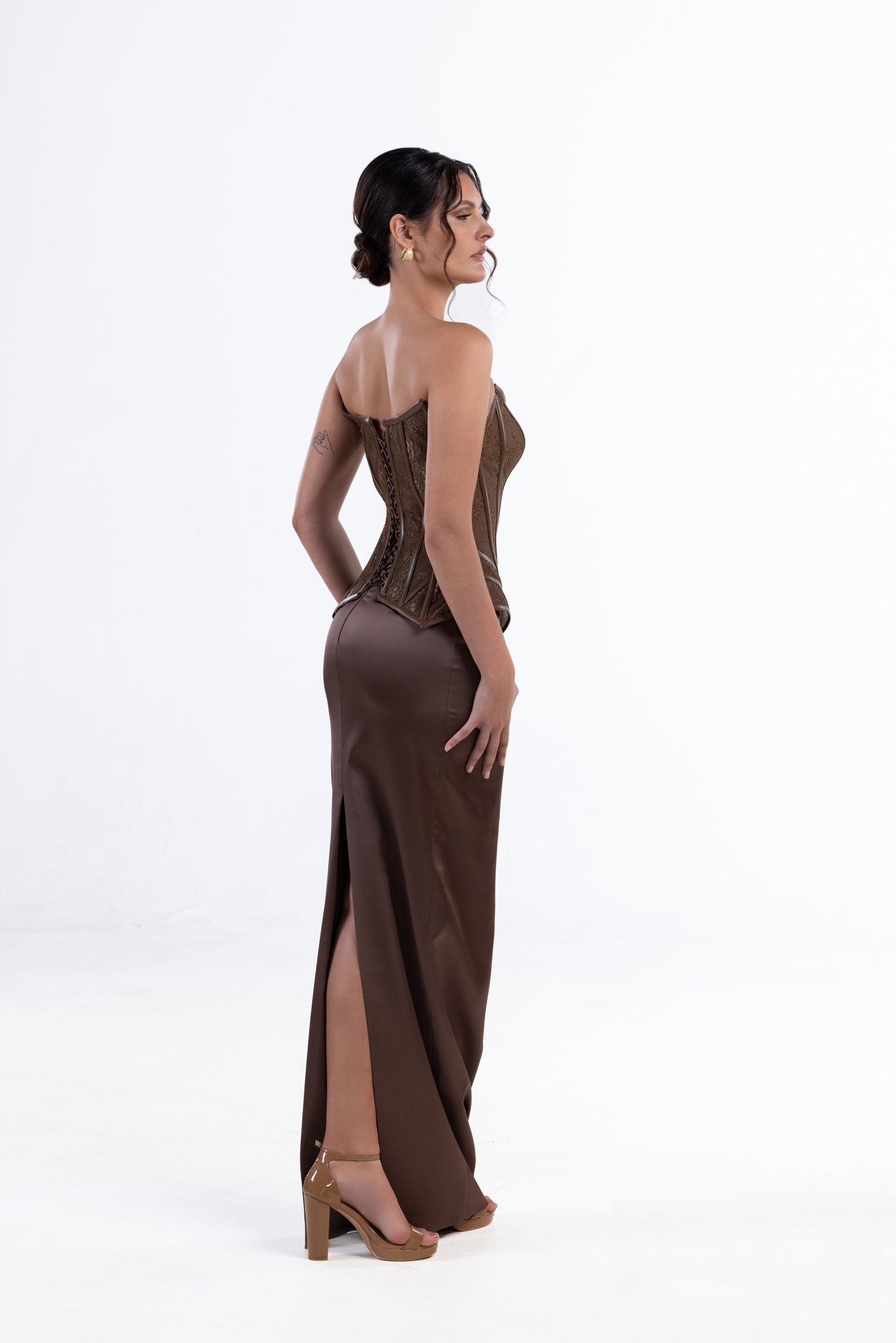Brown Two Piece Set