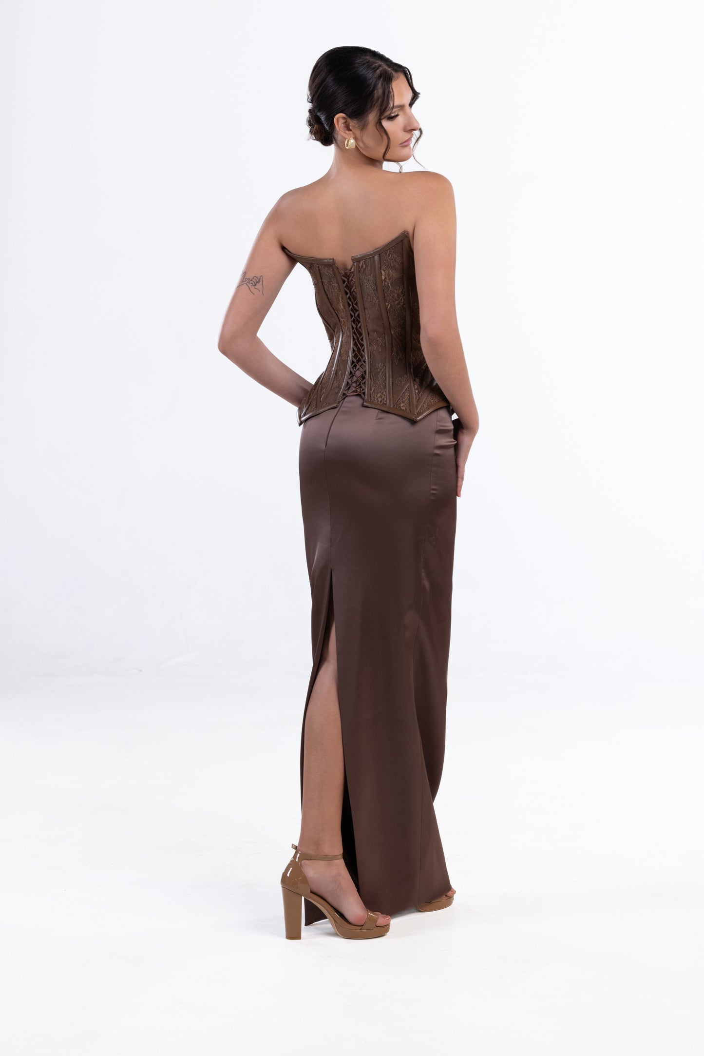 Brown Two Piece Set